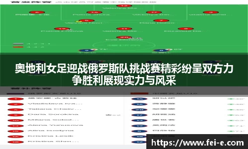 奥地利女足迎战俄罗斯队挑战赛精彩纷呈双方力争胜利展现实力与风采